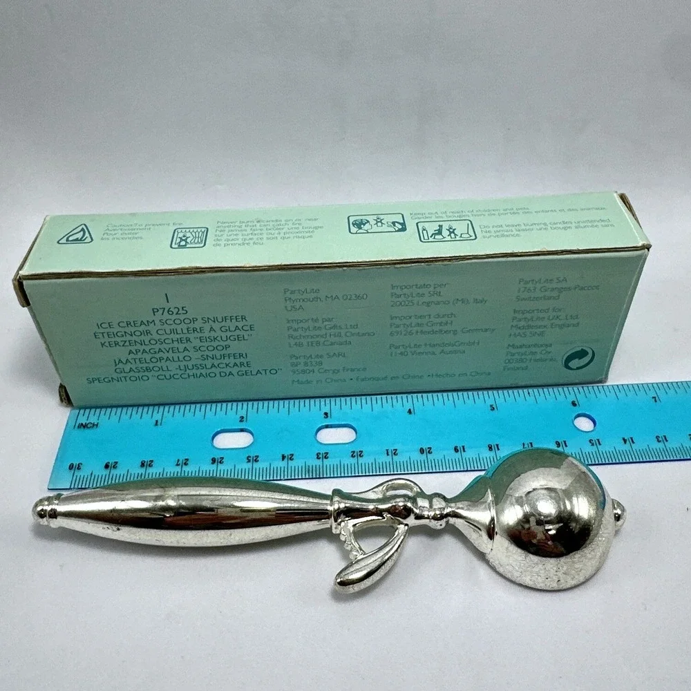 PartyLite Ice Cream‎ Scoop Snuffer Has scratches with Box P7625 - Picture 6 of 6
